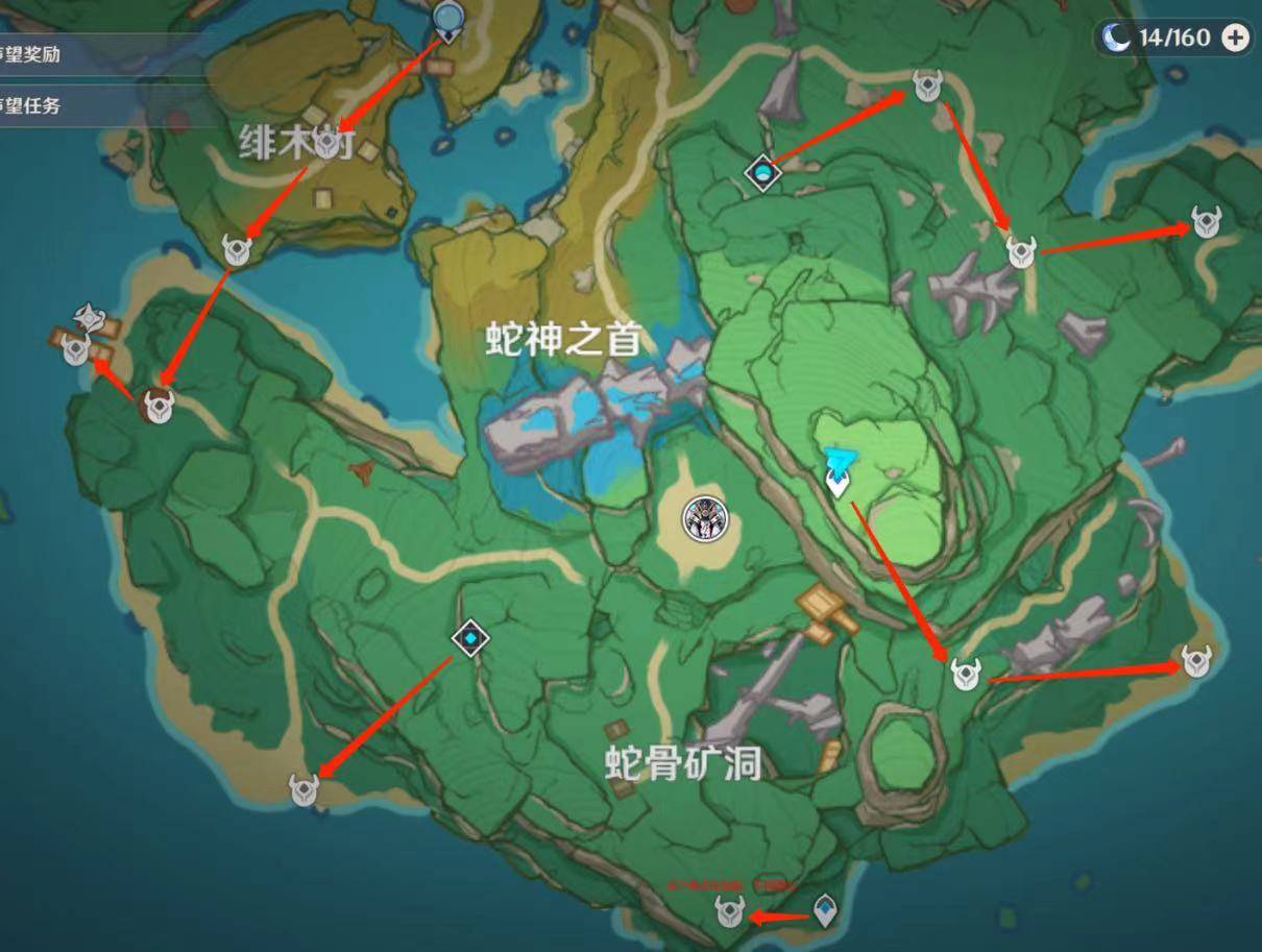 原神名刀鐔采集路線什么樣?原神名刀鐔采集路線攻略截圖