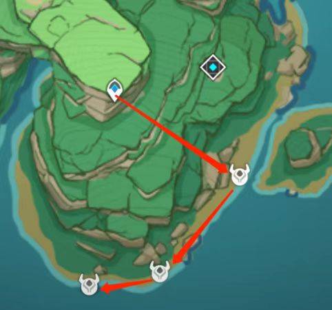 原神名刀鐔采集路線什么樣?原神名刀鐔采集路線攻略截圖