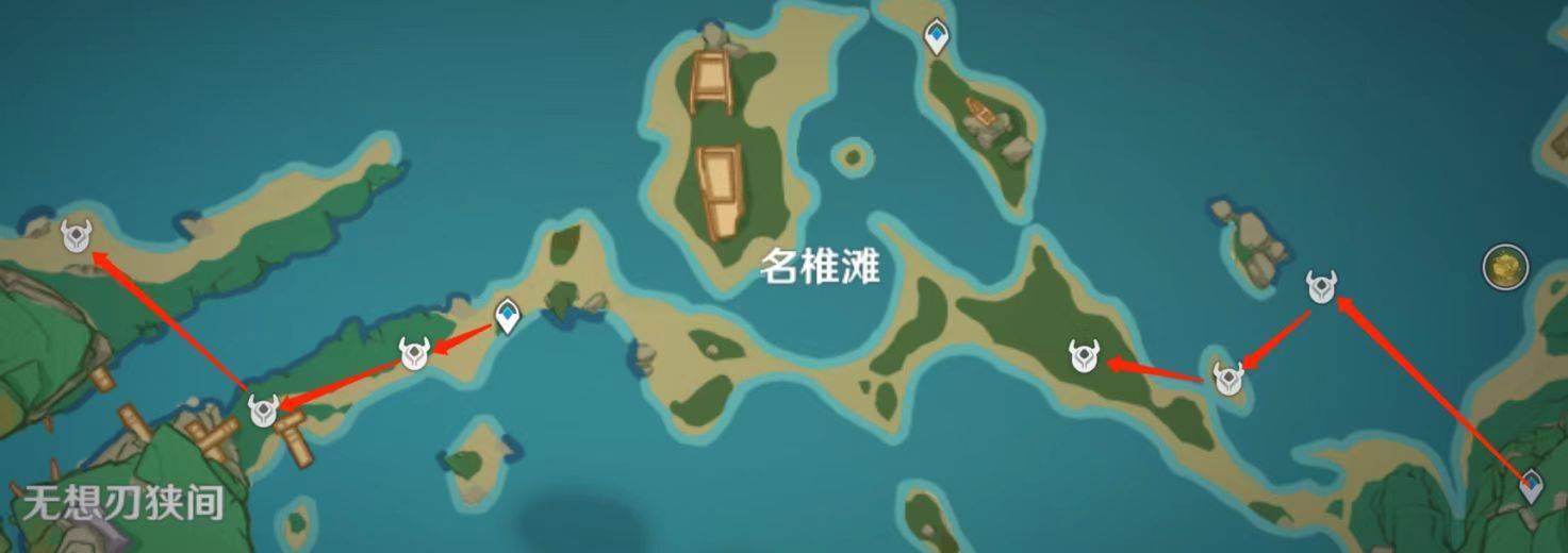 原神名刀鐔采集路線什么樣?原神名刀鐔采集路線攻略截圖