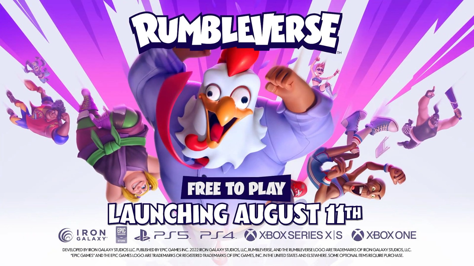 《Rumbleverse》将于8月11日发售 登陆各大平台
