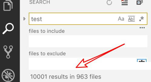 Vscode怎么设置搜索条件?Vscode设置搜索条件教程截图