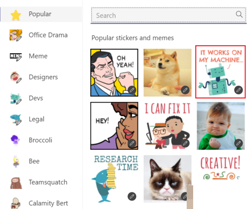 Microsoft Teams怎么制定个性化贴纸？Microsoft Teams制定个性化贴纸教程截图
