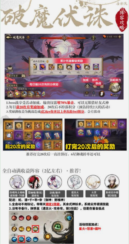 阴阳师破魔伏诛阵容怎么搭配?阴阳师破魔伏诛阵容搭配攻略