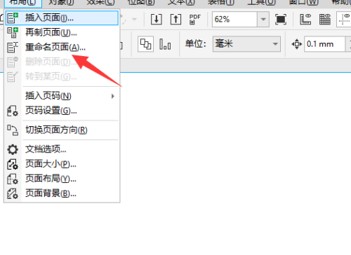coreldraw页面怎么重命名？coreldraw页面重命名教程截图