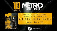 Steam喜加一：免费领《地铁：最后的曙光 完整版》