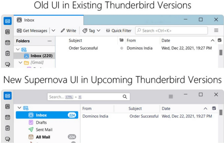 Thunderbird邮件客户端完全重构，7月发布全新115版本截图