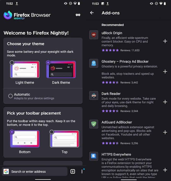 火狐浏览器安卓版 Firefox 大升级:开放支持桌面端扩展程序