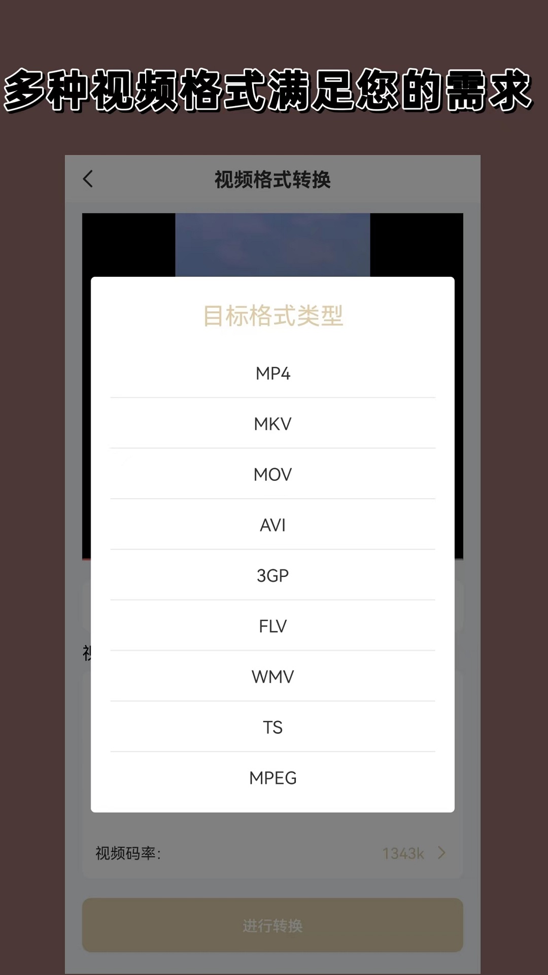 视频格式转换截图