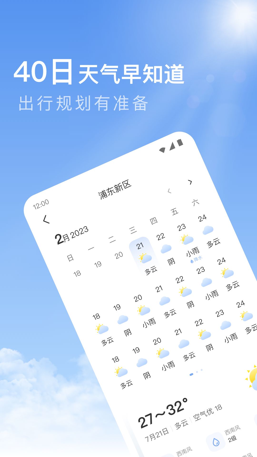 今日天气截图