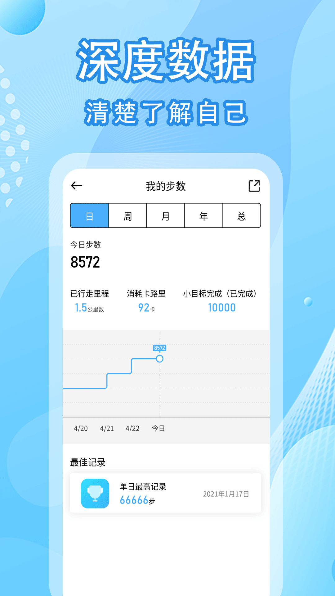 走路计步器截图