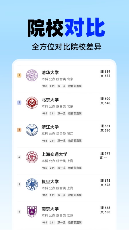 高考志愿填报神器截图