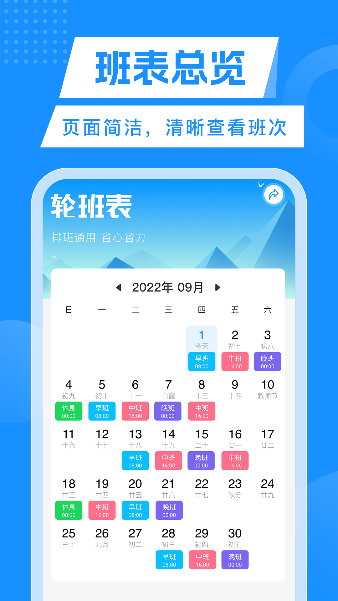 轮班管理器截图