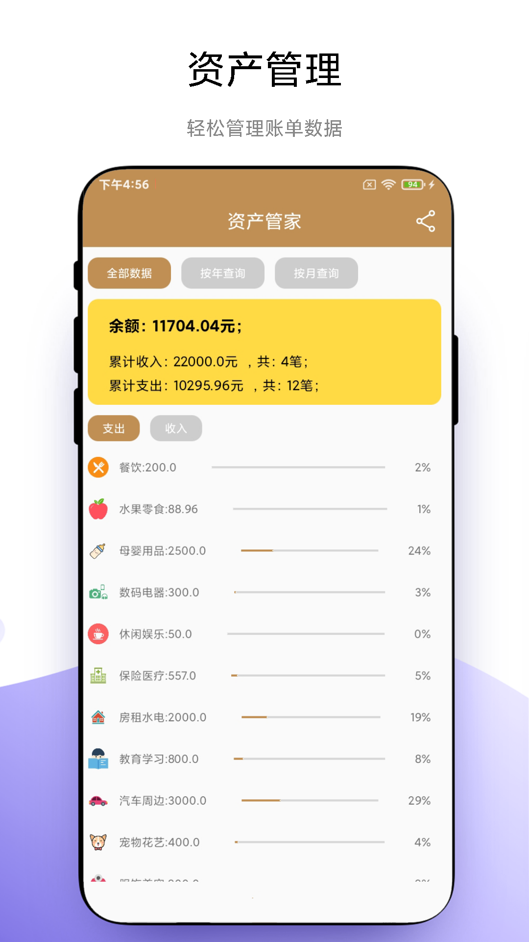 旺财记账截图