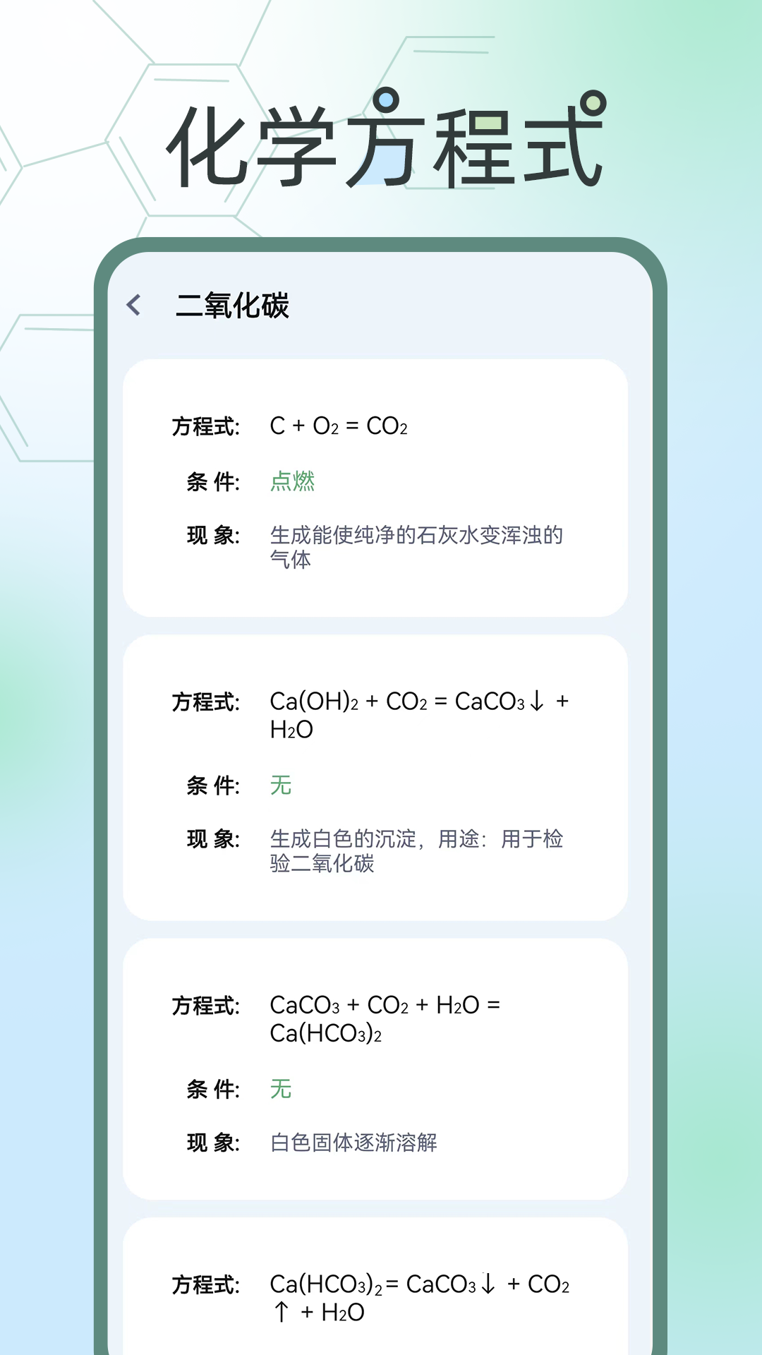 化学方程式大全截图