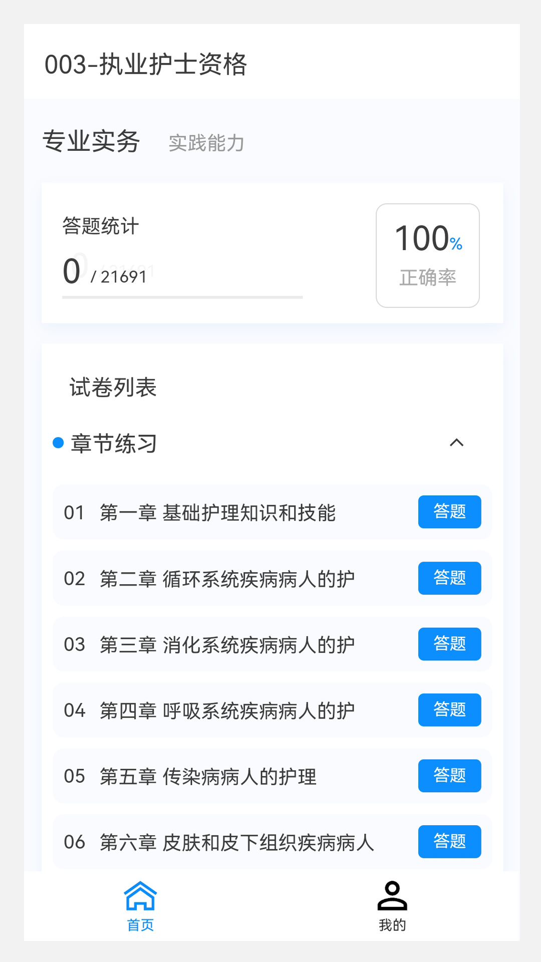 护士资格100题库截图