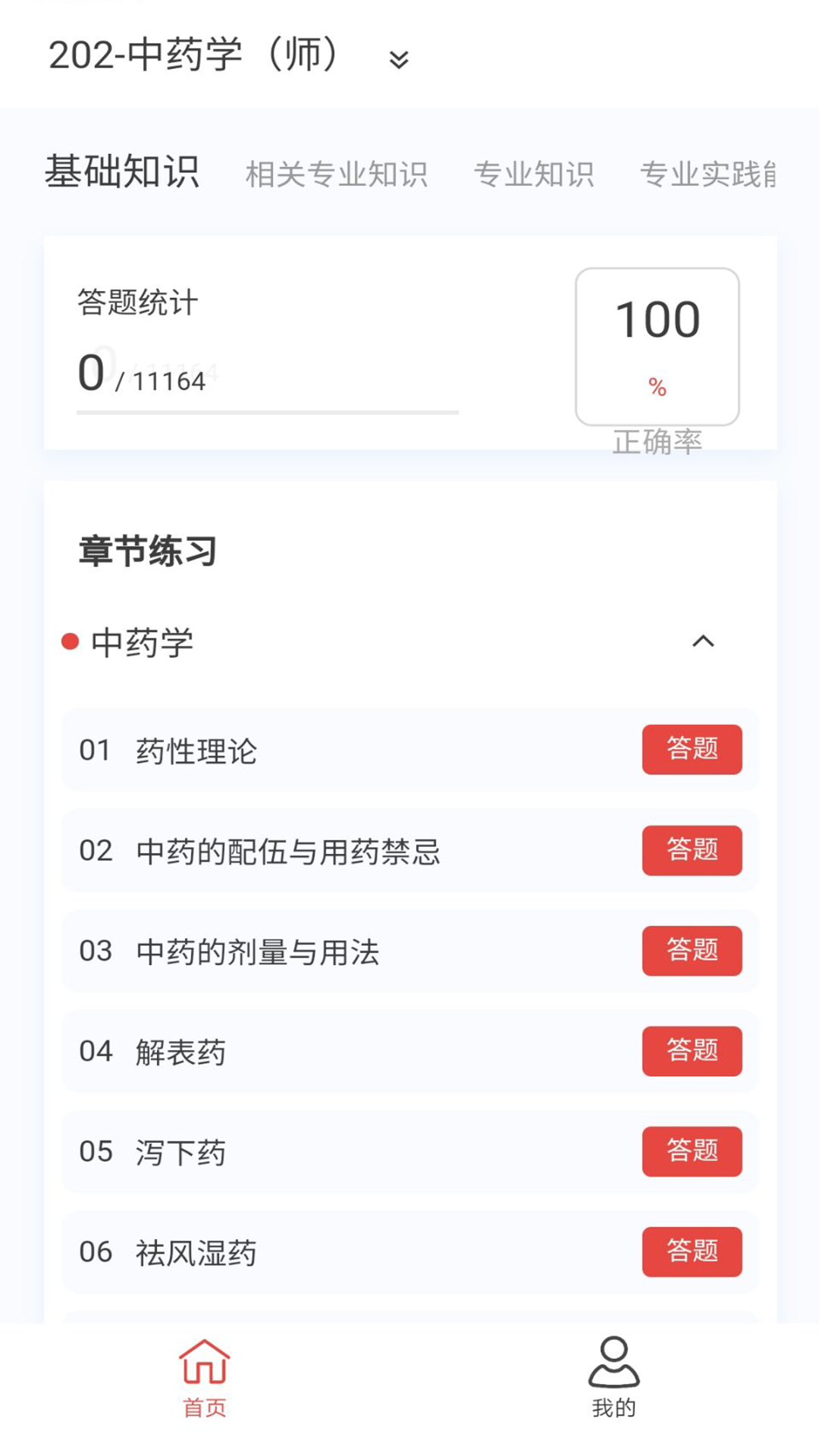初级药师原题库截图