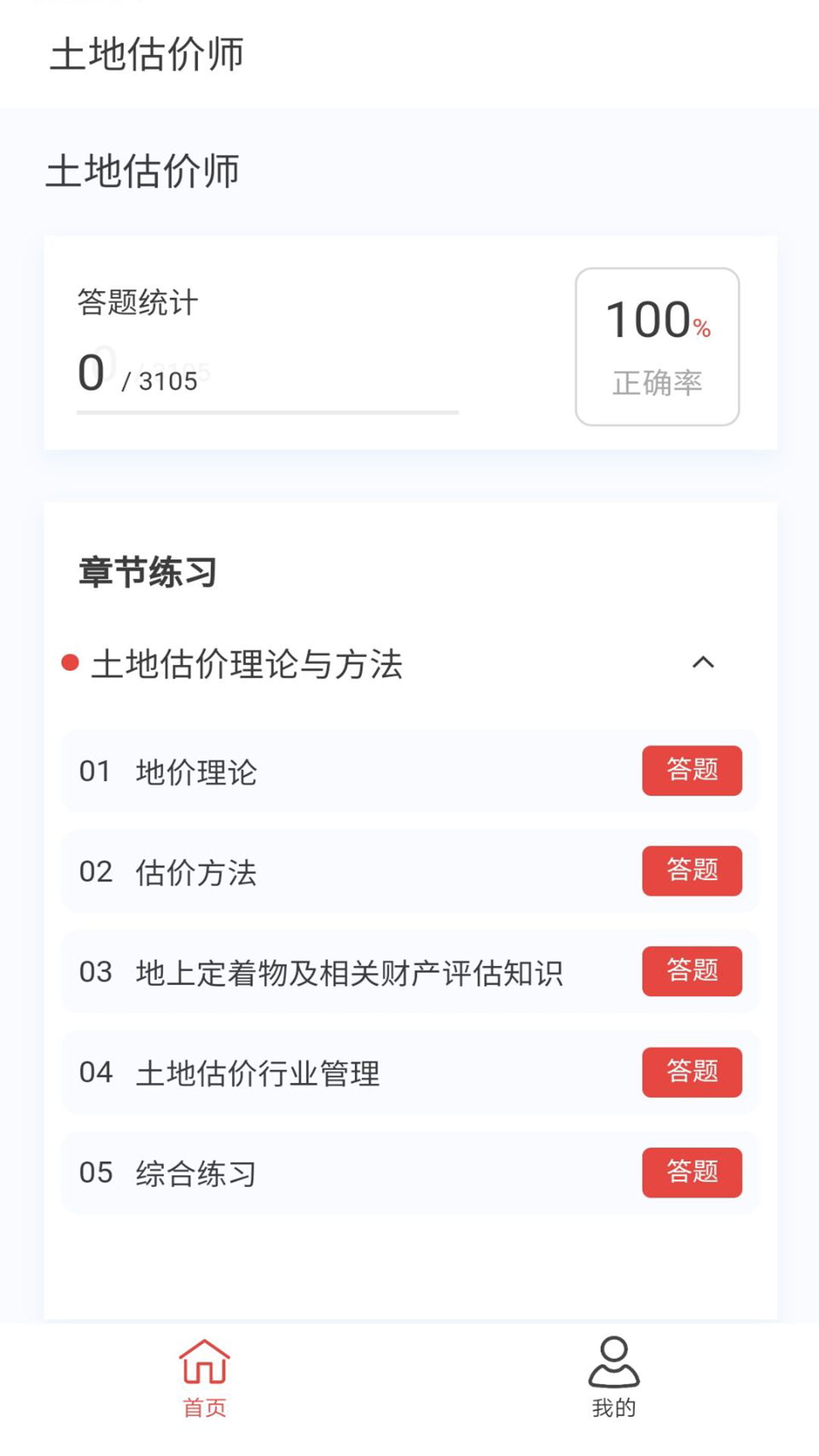 土地估价师原题库截图