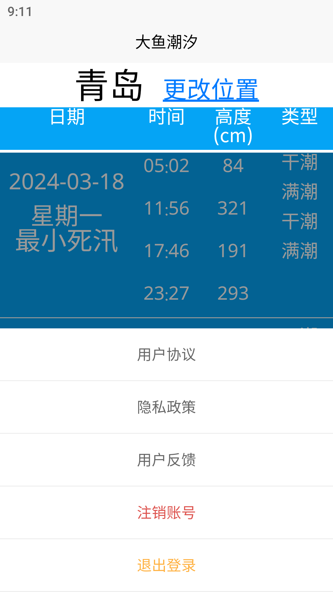 大鱼潮汐截图