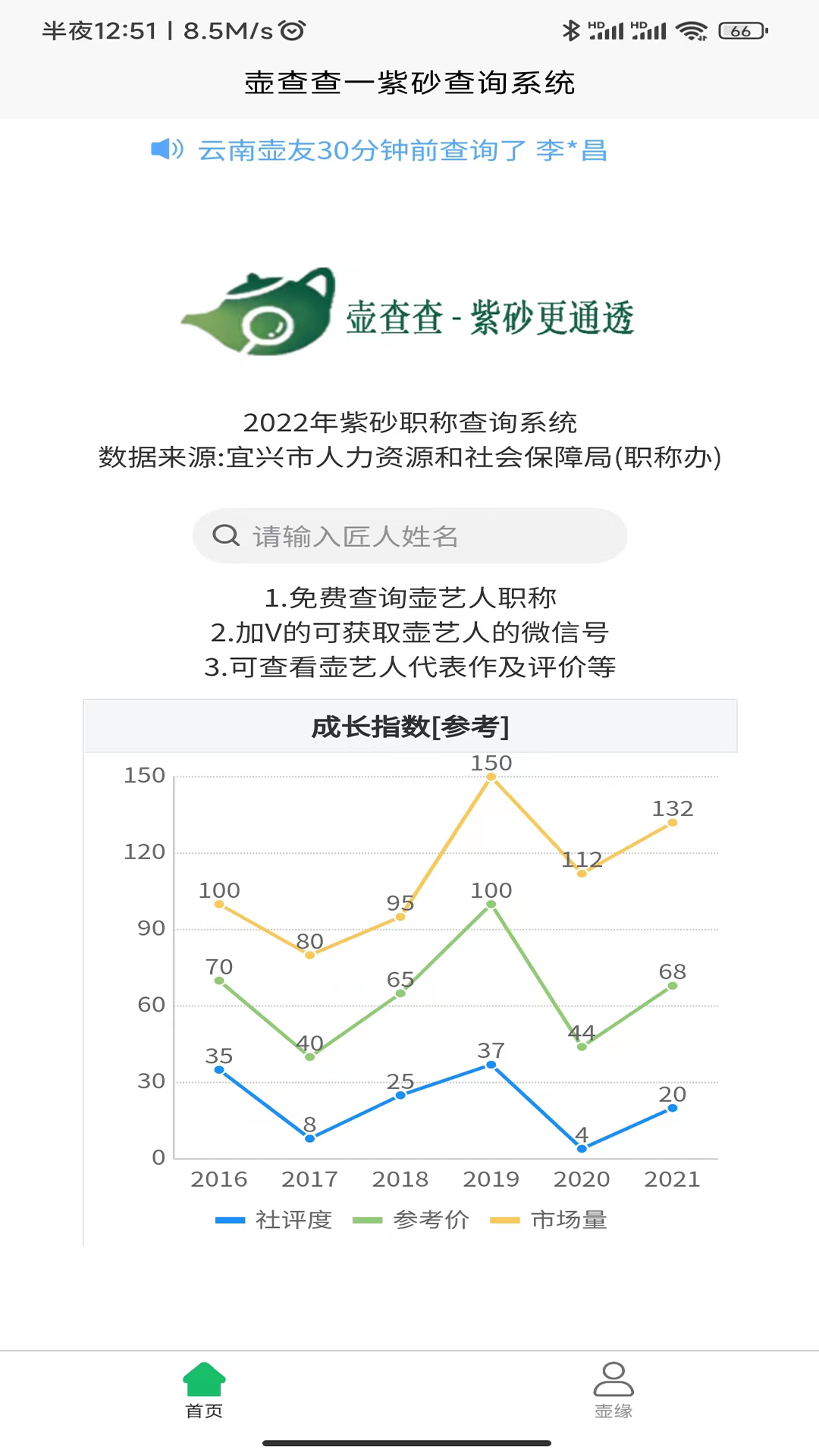壶查查一紫砂查询系统截图