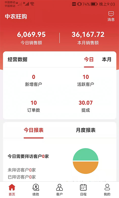 中农销售管理系统截图
