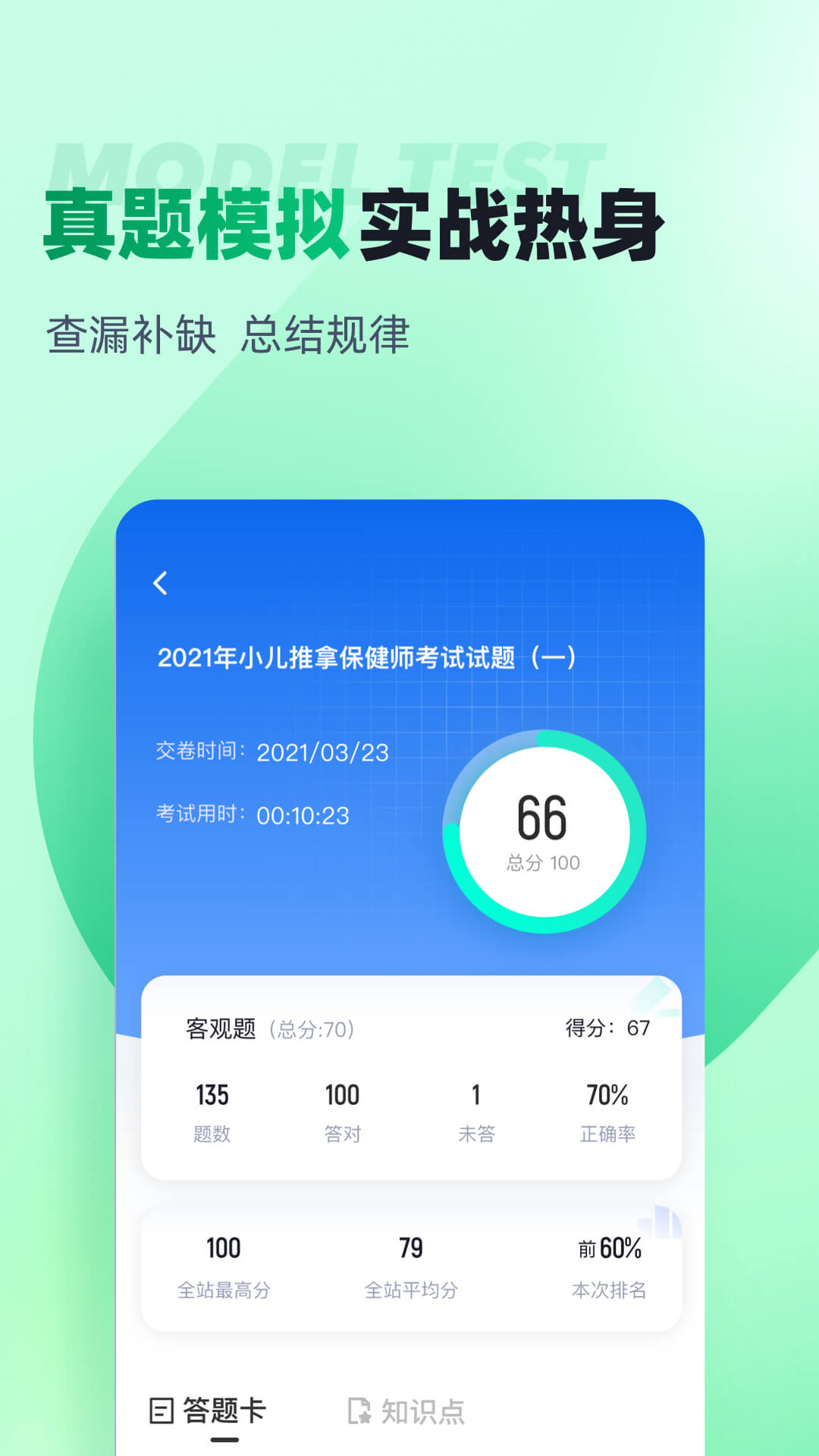 小儿推拿保健师聚题库截图