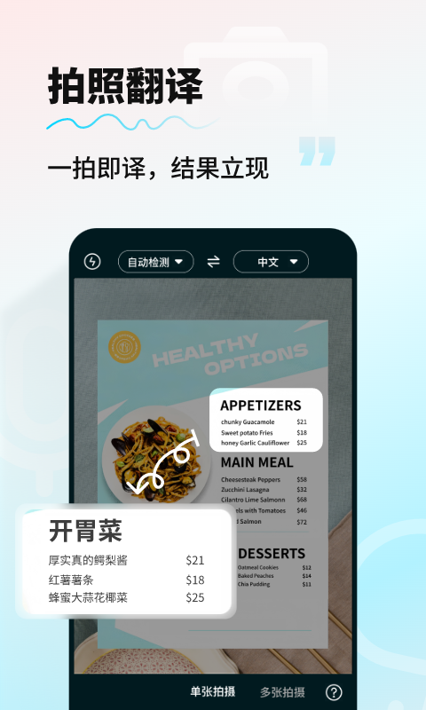 AI智能翻译通截图