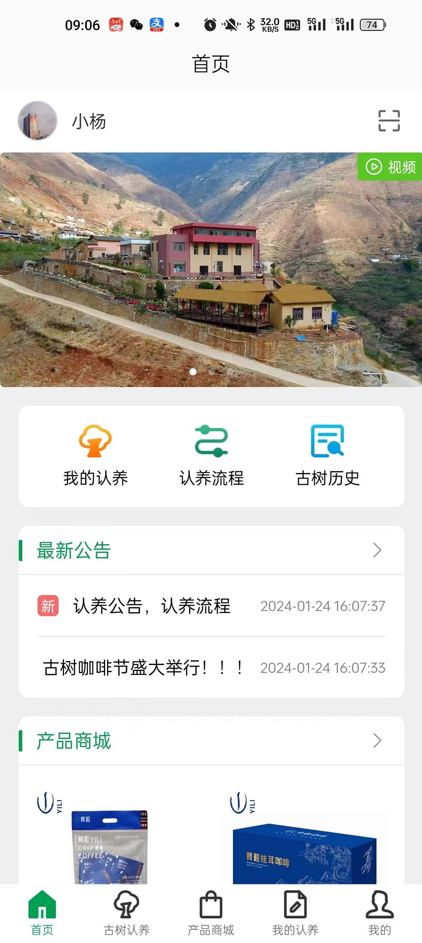 古树咖啡认养截图
