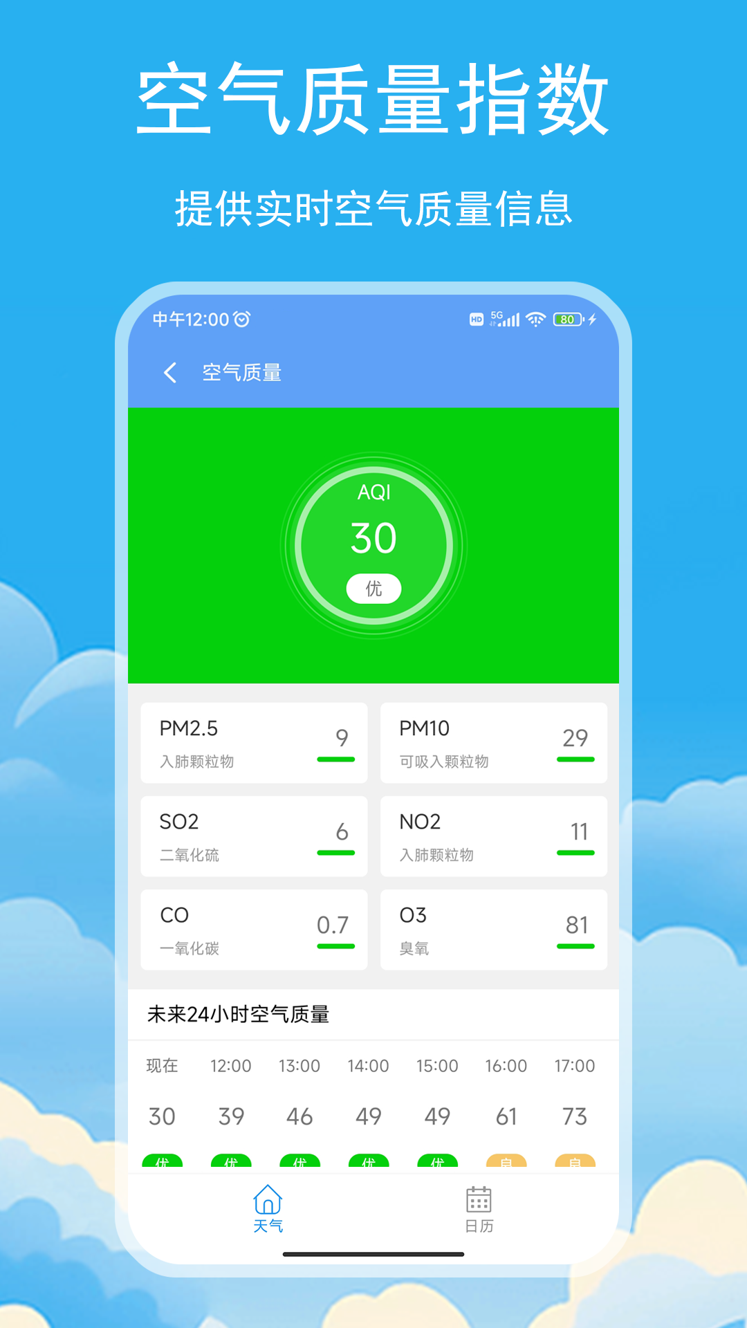 松鼠天气截图