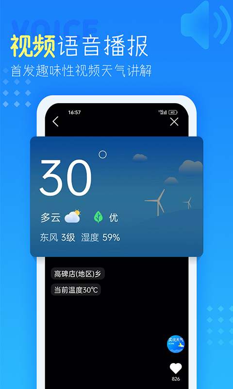 天气预报截图