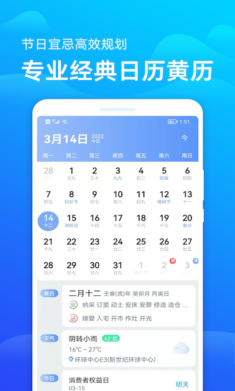 天气预报截图