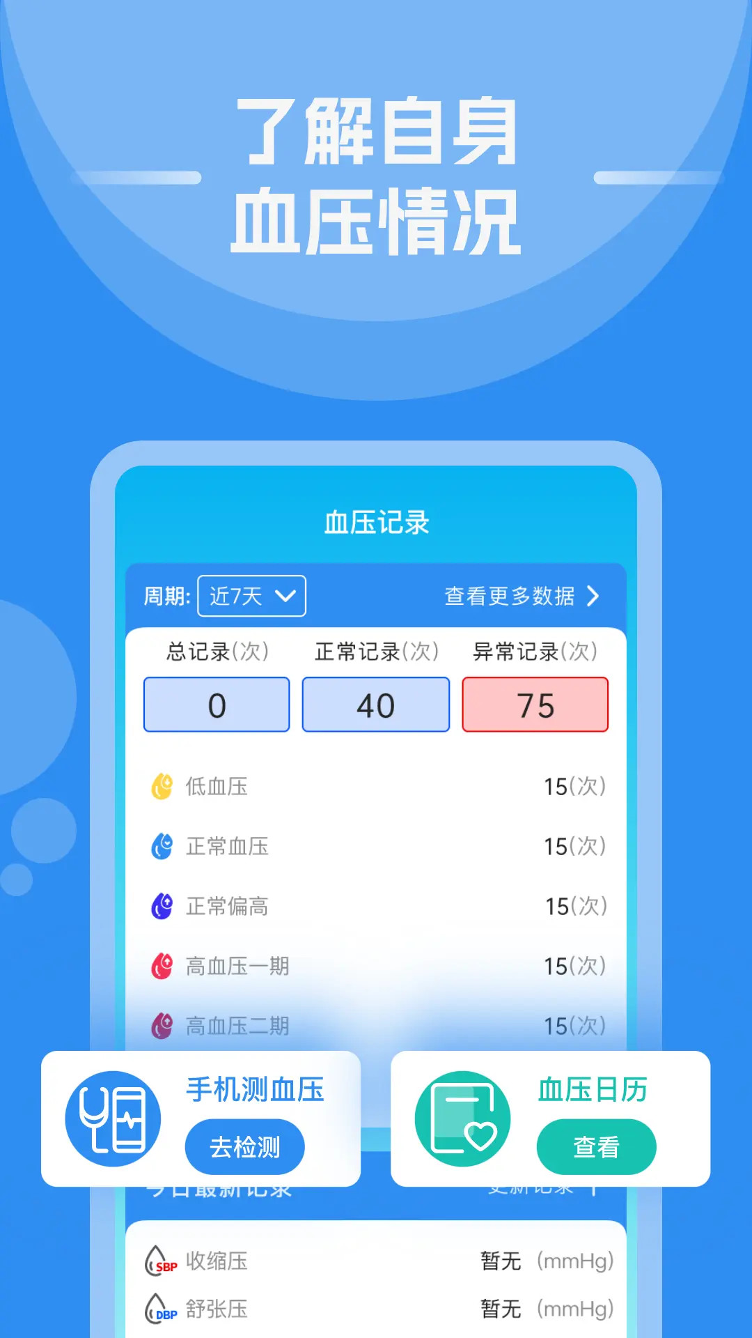 手机测血压血糖免费版截图