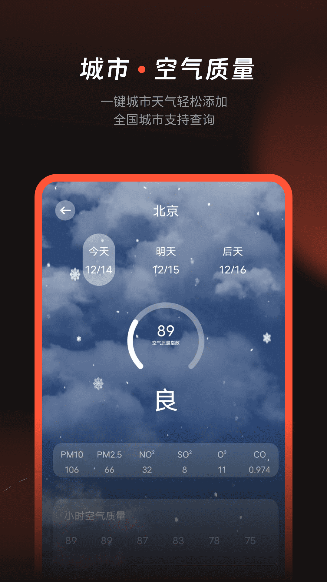 天气预报气象截图