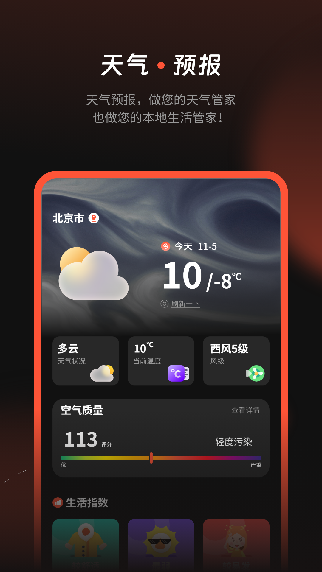 天气预报气象截图