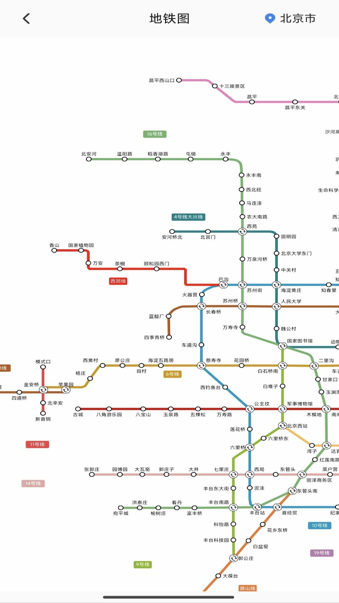 实时公交巴士截图