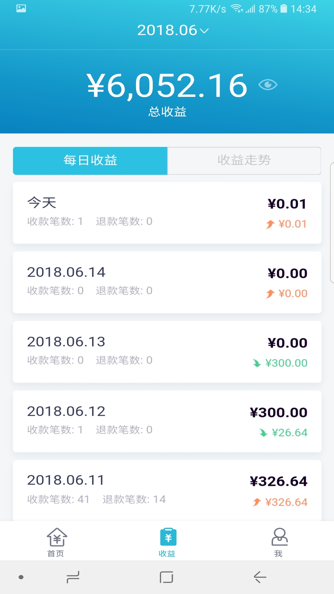 招行聚合收款截图