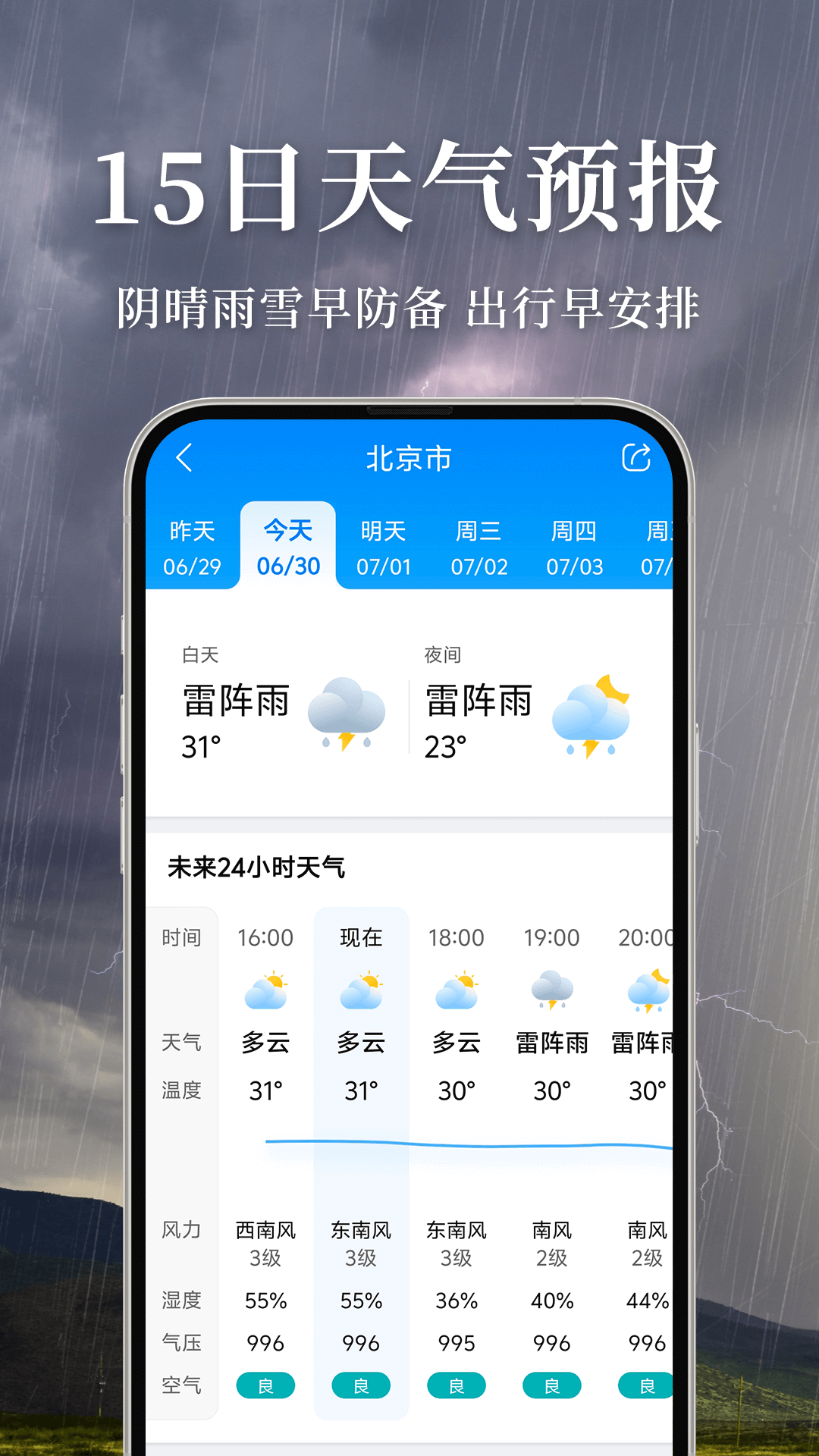 准雨天气截图
