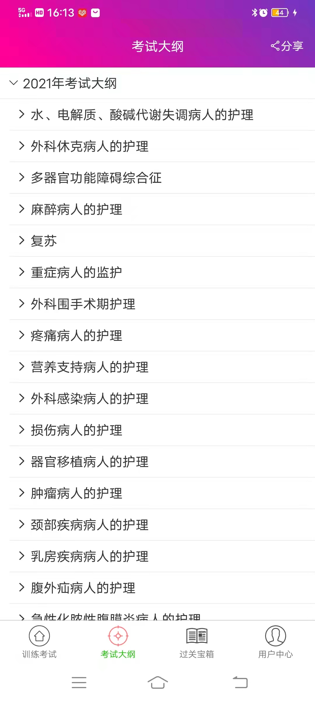 外科护理总题库截图