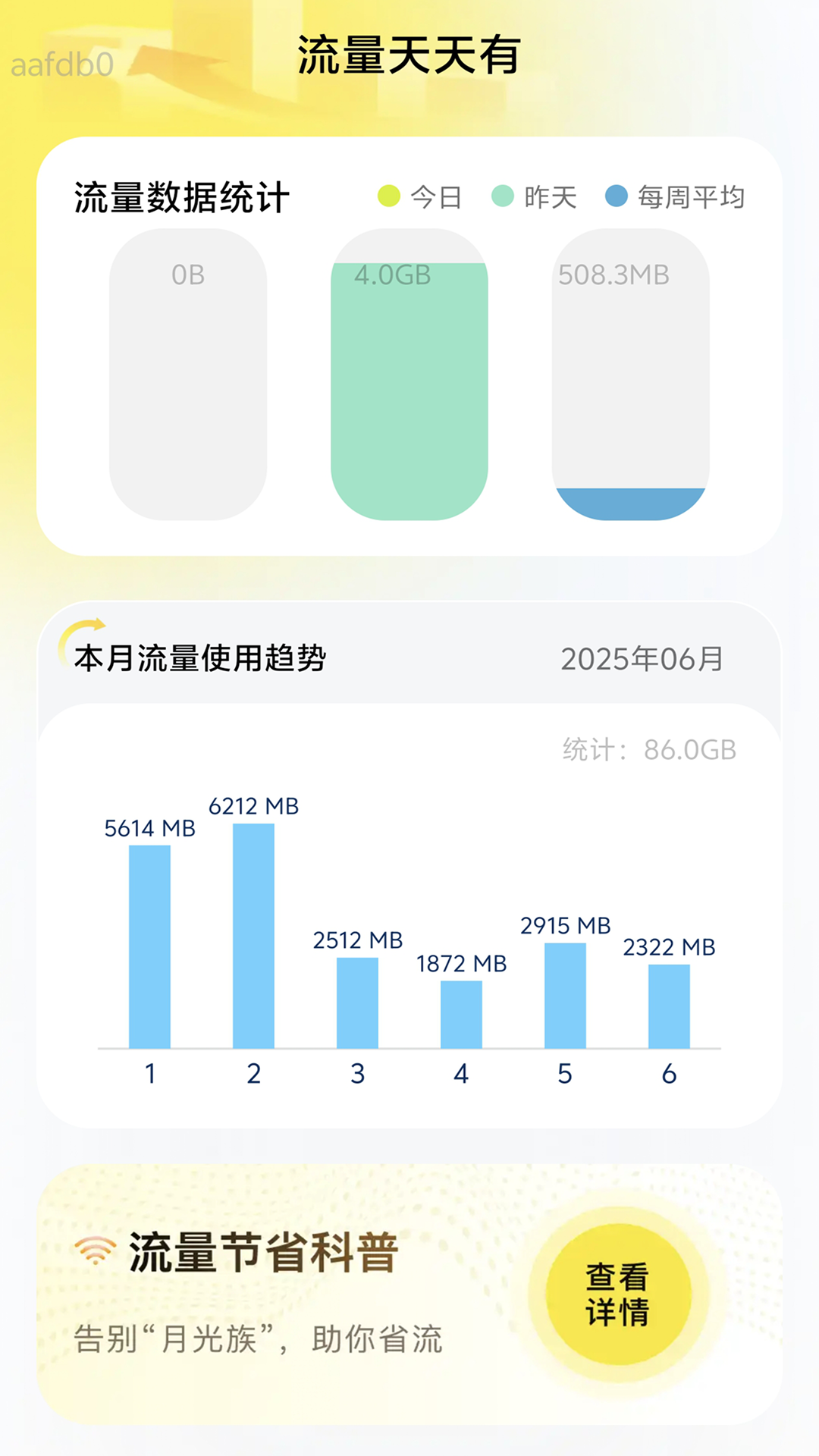 流量天天有截图