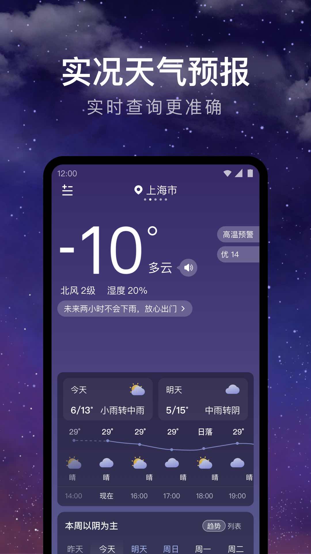 24小时天气截图