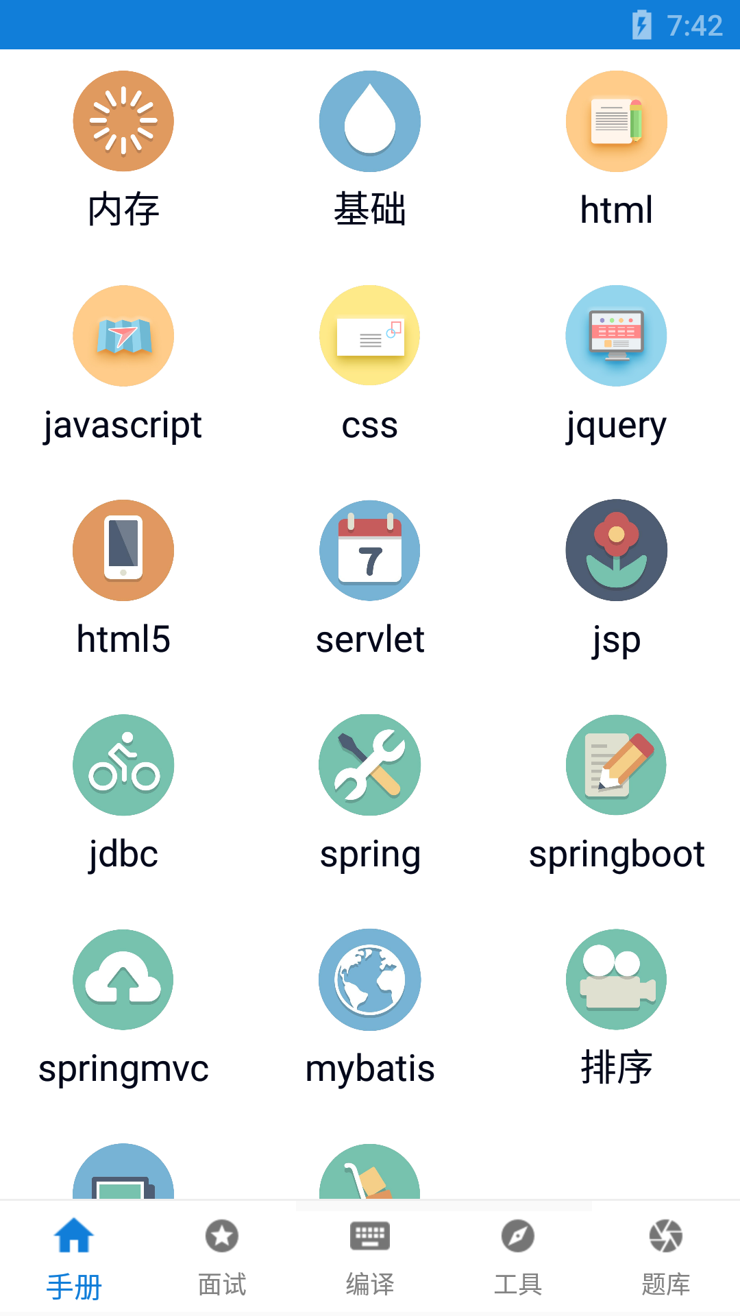 java学习手册截图