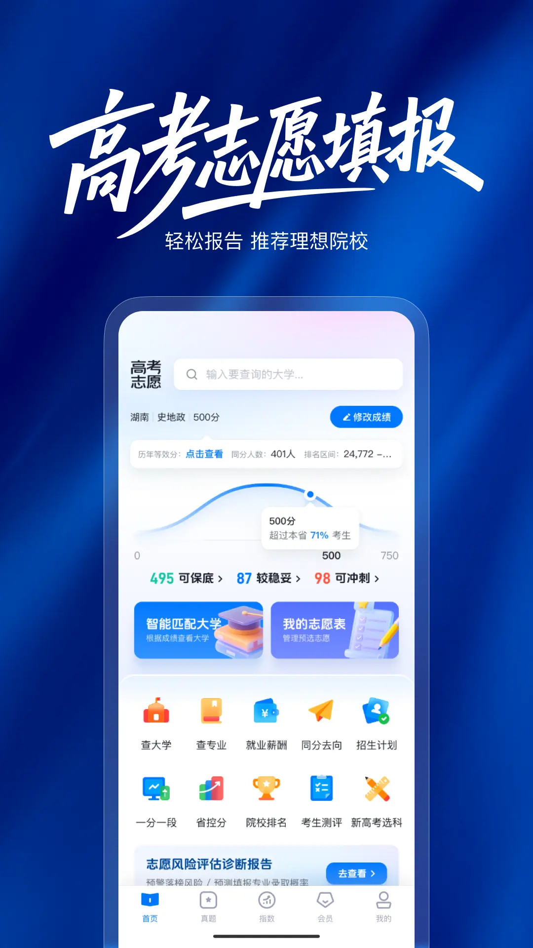 阳光高考志愿填报截图