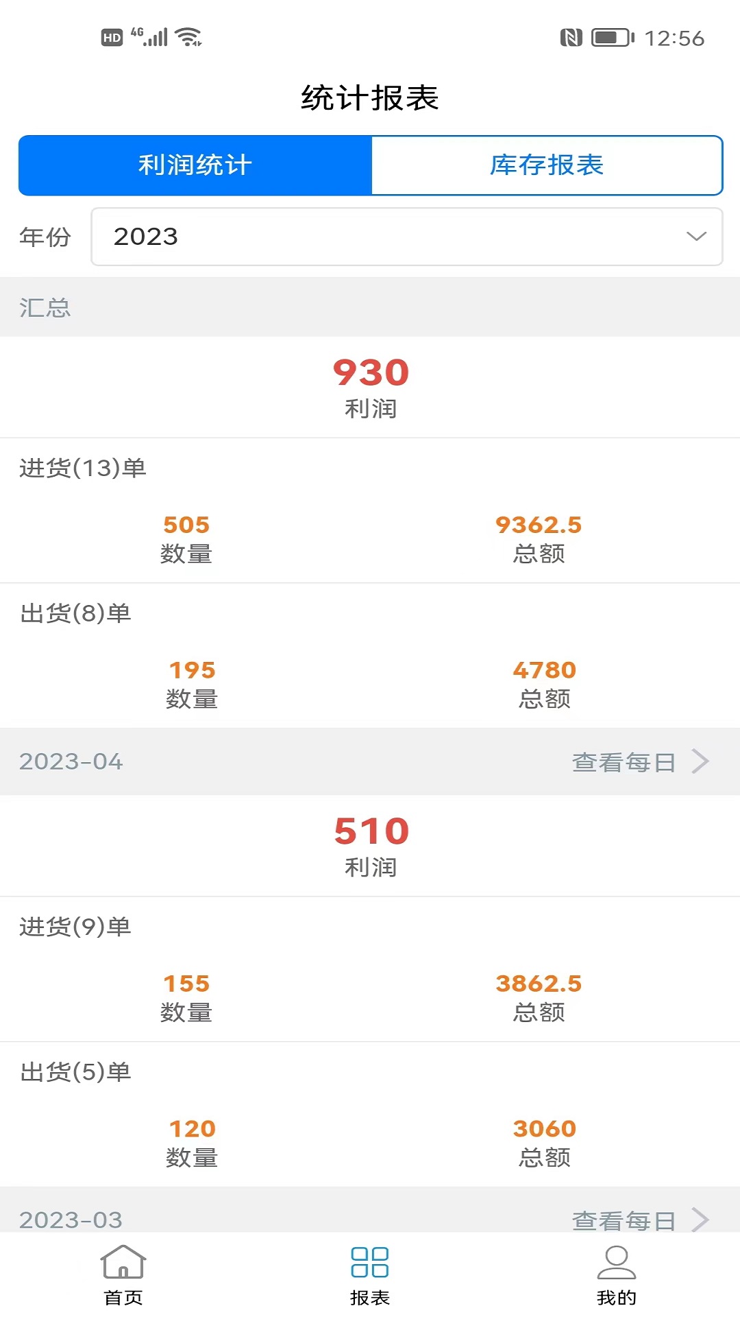 成祥进销存截图