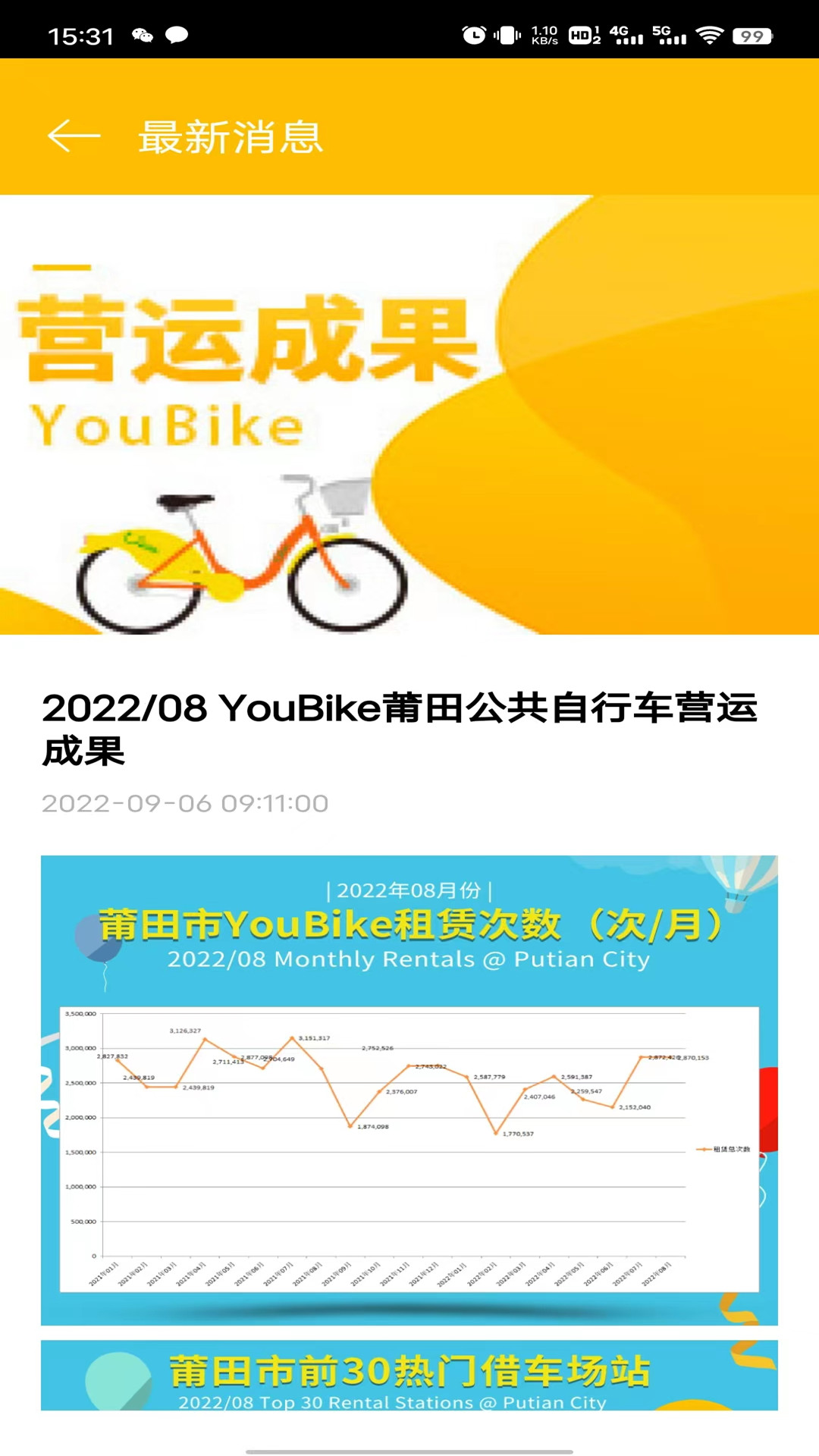 莆田YouBike截图