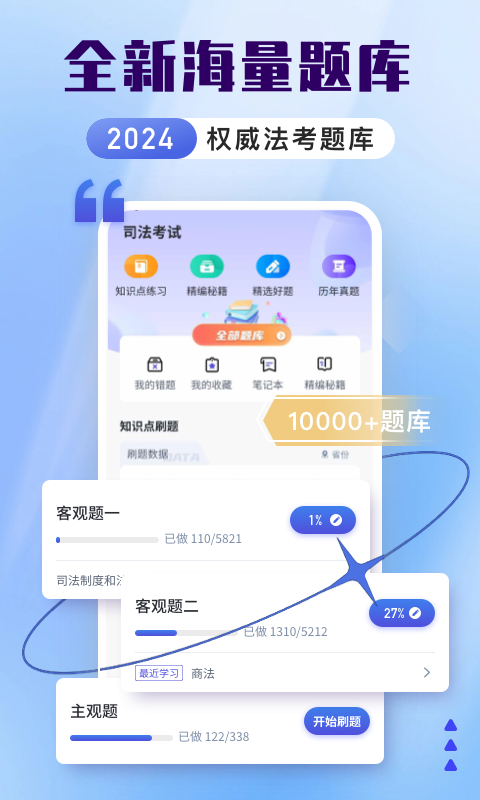 司法考试题库自考王截图