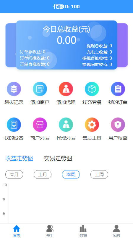 盒力充代理商端截图