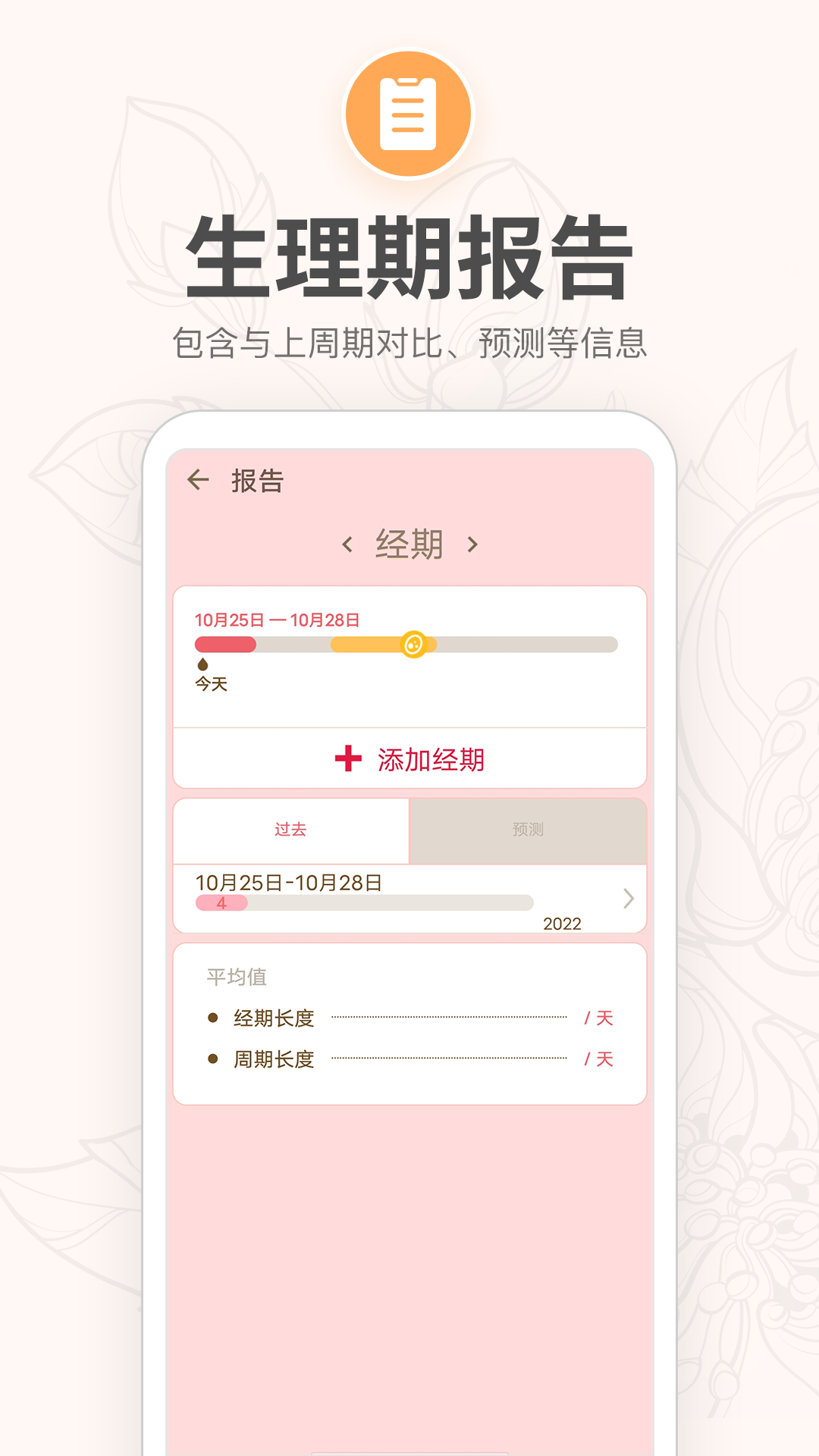 月经期提醒日历截图