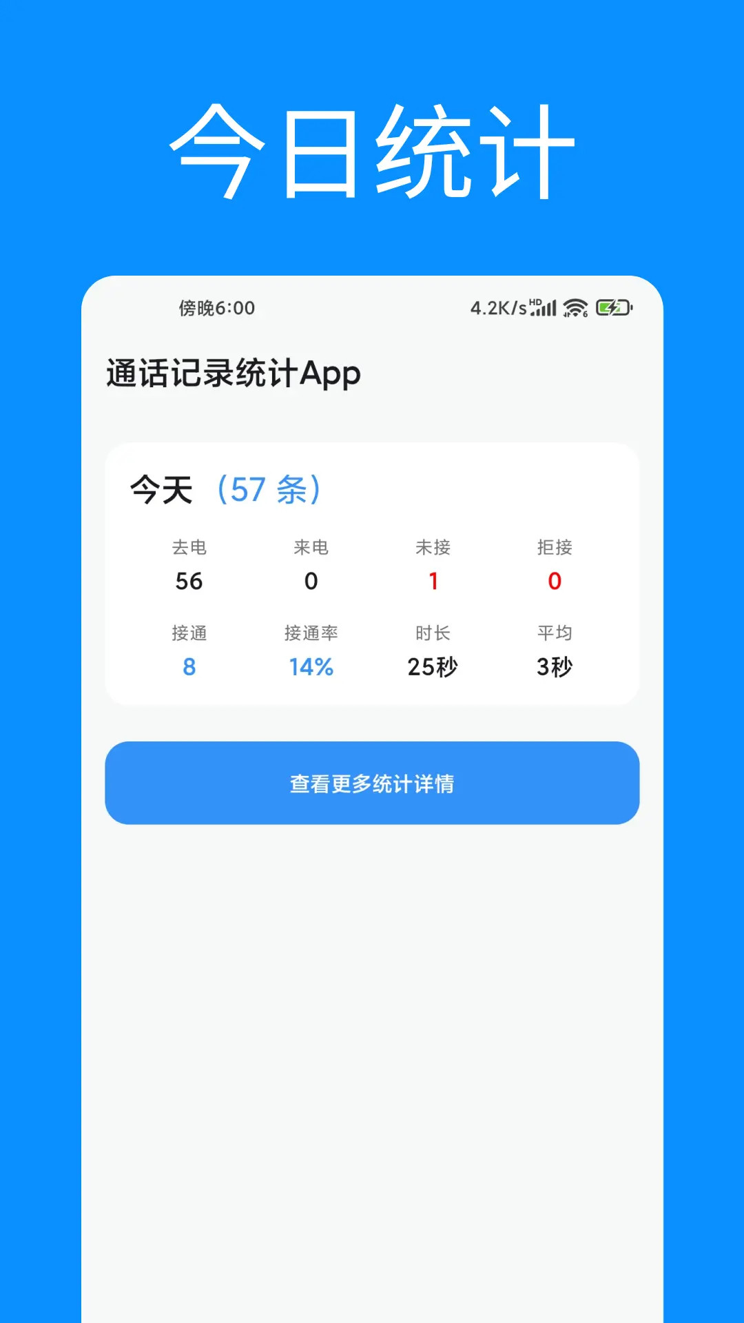 通话记录统计截图