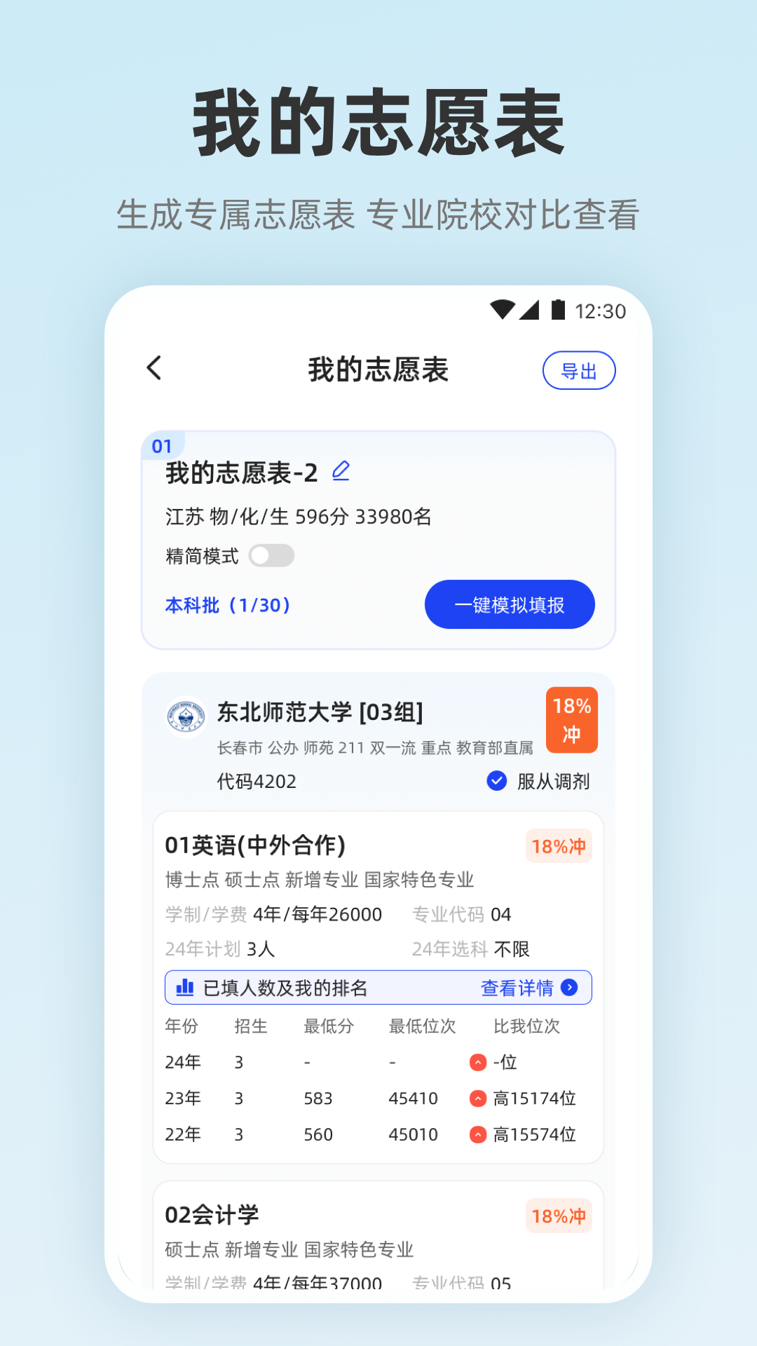阳光志愿服务截图