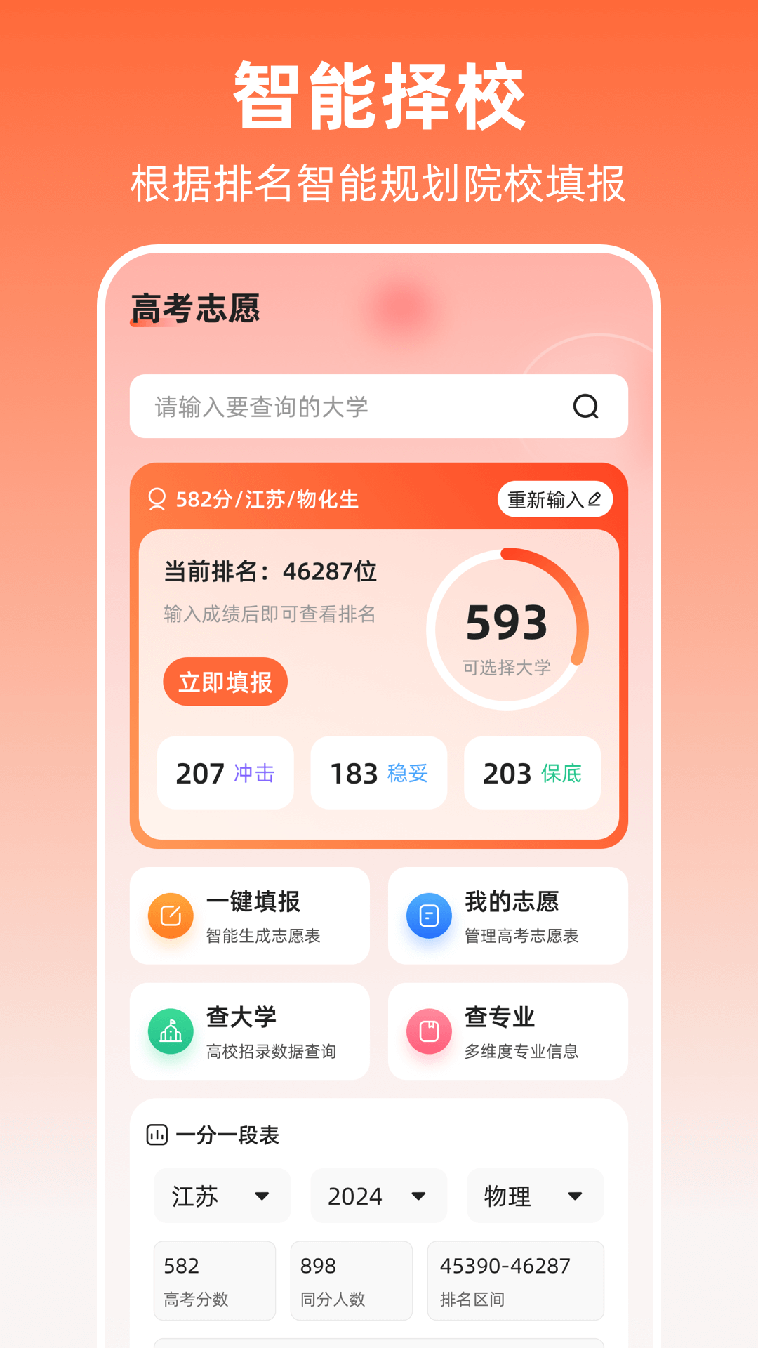 阳光高考志愿app截图
