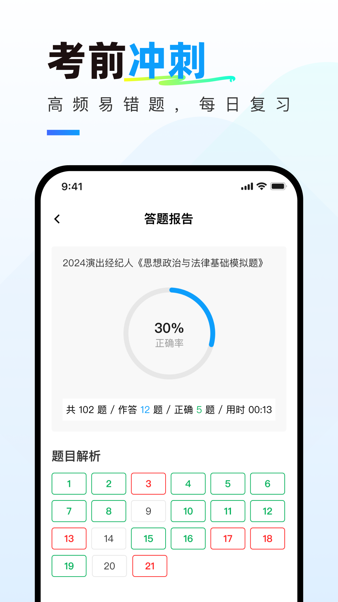 演出经纪人真题库截图